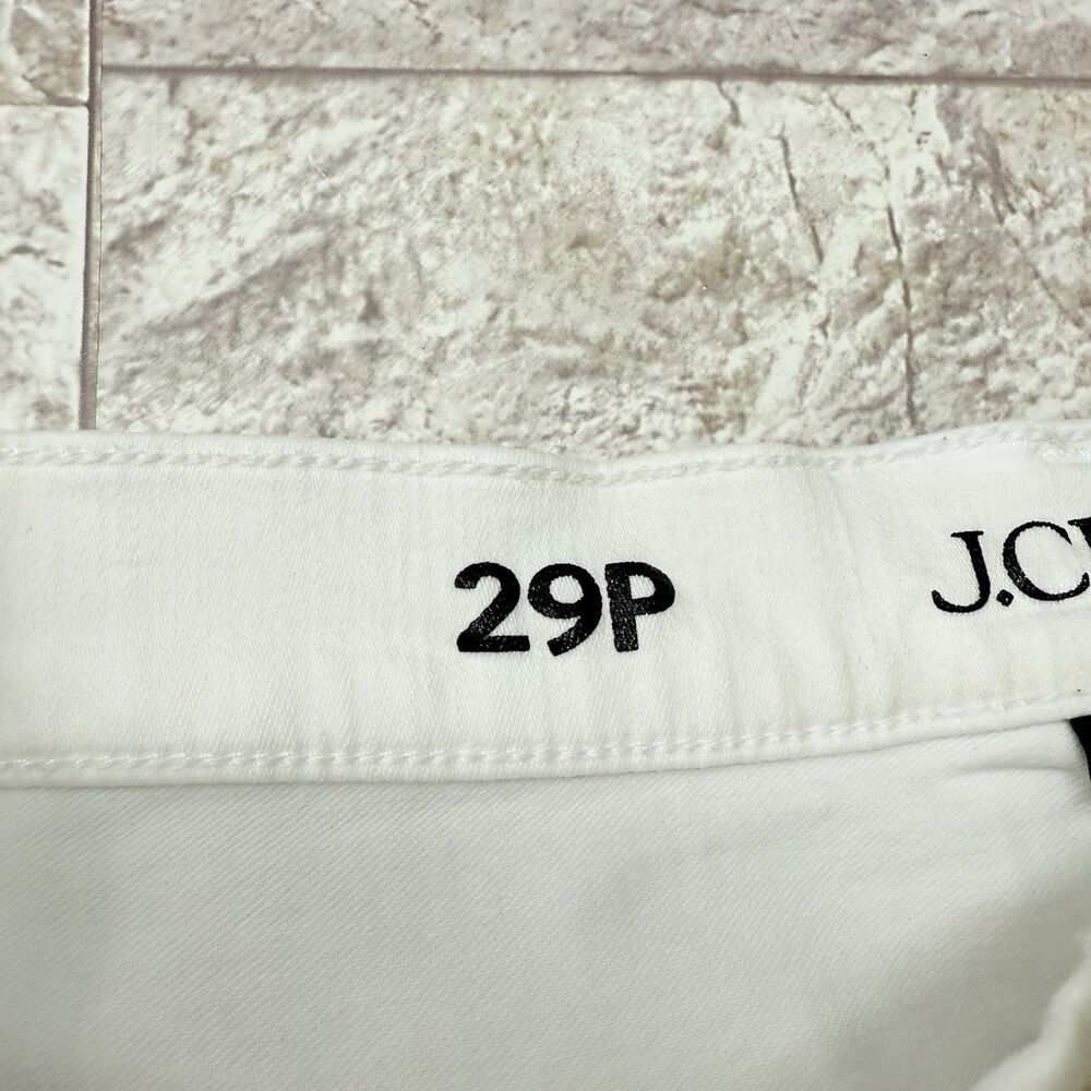 Crew Women's Jeans Sz 29P Slim-Straight Denim | Vintage Wash White - Picture 12 of 16